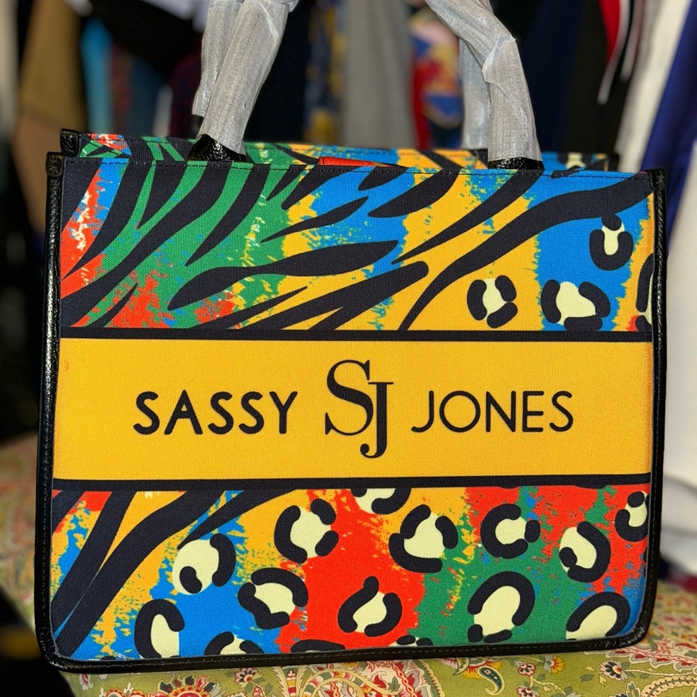 Sassy Jones Canvas Tote (NWT)